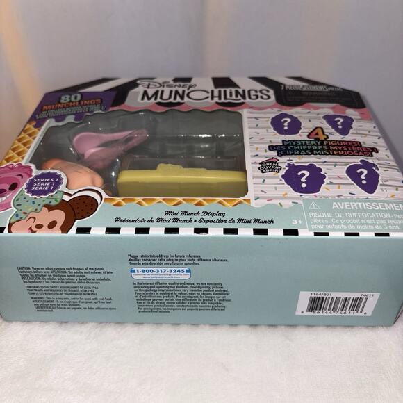 Disney Munchlings Mini Munch Yellow Display Scented Figures 7 Pcs Series 1 NEW - Picture 6 of 6